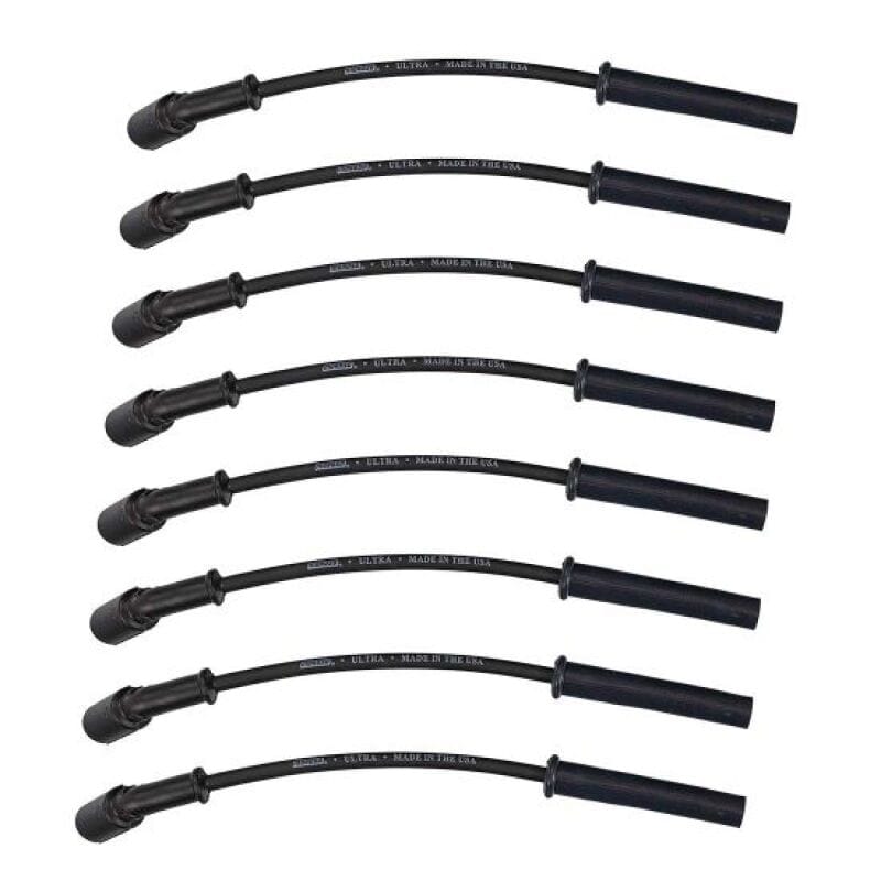 Moroso — Moroso 99-13 GM LS/LQ 4.8/5.3/5.7/6.0/6.2L Ultra350 8mm Multi-Angle Boot Spark Plug Wire Set - Black