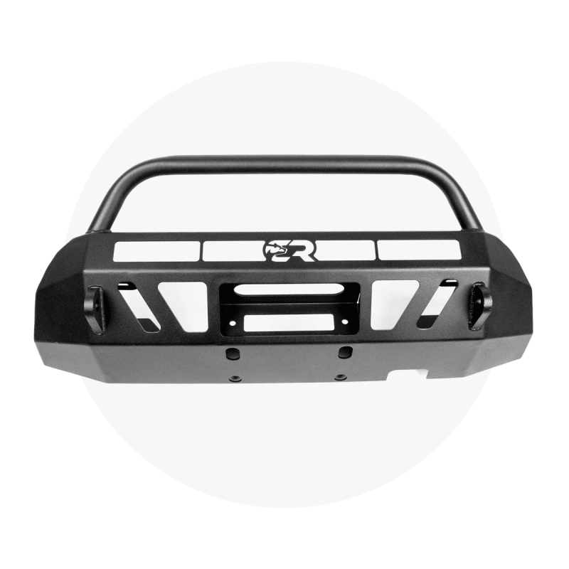 Cali Raised LED — Cali Raised 16-23 Toyota Tacoma Stealth Bumper - Bull Bar / 32In Led Bar Spot W/ Small Switch