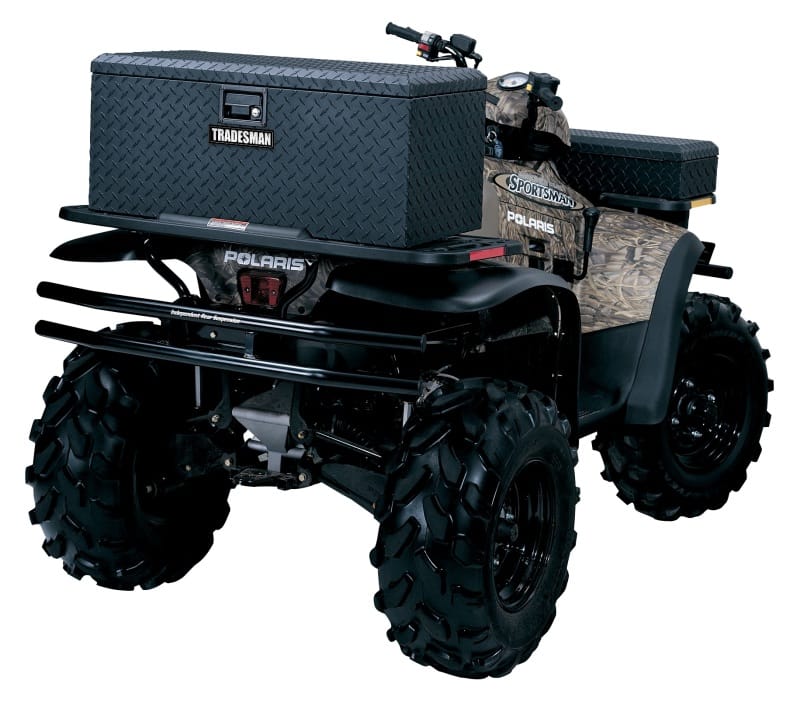 Tradesman — Tradesman Aluminum ATV Flush Mount Storage Box (36in.) - Black