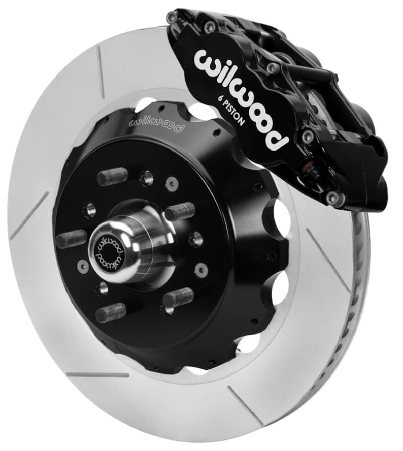 Wilwood — Wilwood 70-81 FBody/75-79 A&XBody FNSL6R Frt BBK 14in Rtr Blk Calipers Use w/ Pro Drop Spindle