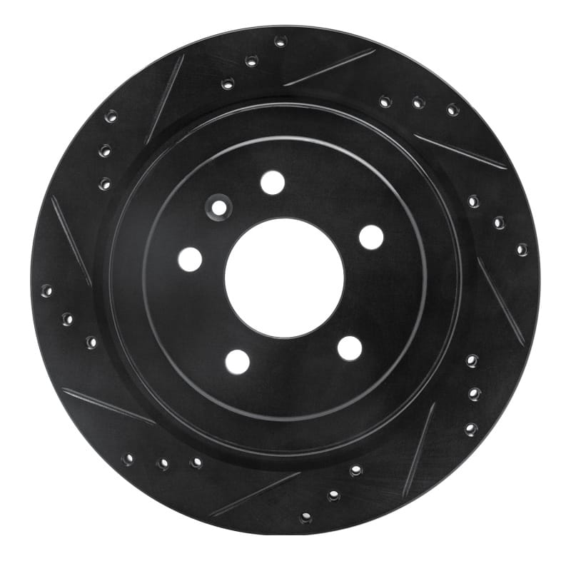 R1 Concepts — R1 13-19 Cadillac ATS Rear Left Drilled & Slotted Black Brake Rotor
R1 Brake Rotor Drill