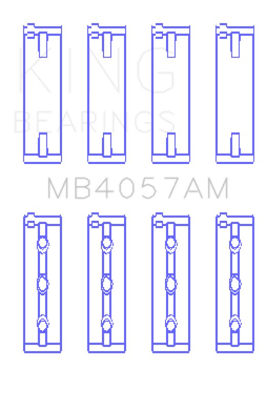 King Engine Bearings — King Engine Bearings Honda C27A4 (Size +0.75mm) Main Bearing Set
Engine Bearing