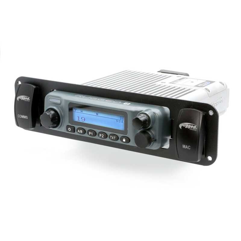 Rugged Radios — Rugged Radios In-Dash Mount with Two Switch Holes for Rugged Radios