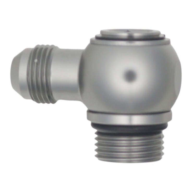 DeatschWerks — DeatschWerks 10AN ORB Male to 8AN Male Flare Low Profile 90-Degree Swivel - Anodized DW Titanium
Lines & Fittings