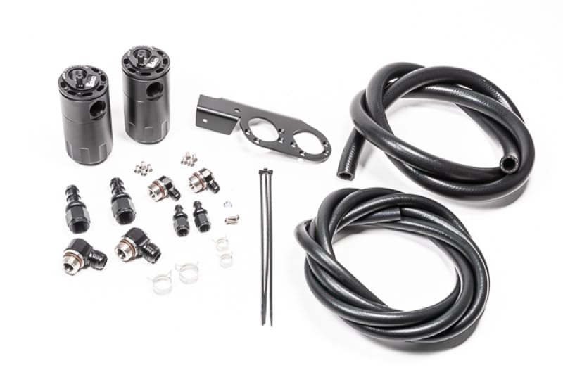 Radium Engineering — Radium Engineering Dual Catch Can Kit Nissan Z33 V35 VQ35DE/HR Fluid Lock