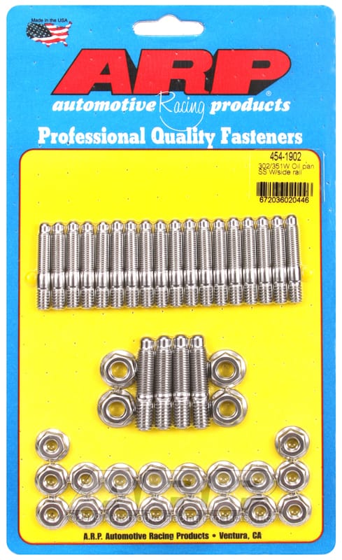 ARP — ARP Ford 302/351W Oil Pan Stud Kit w/ Side Rail