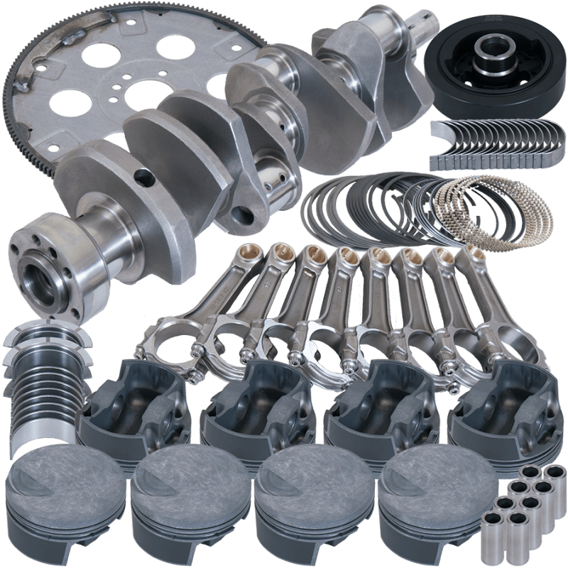 Eagle — Eagle Chevy 454 1Pc 4.250in Crank 6.385in I-Beam Rod -3cc Flat Top 4.310in Pistons Balanced Assembly
Bal Str & Strip Assy