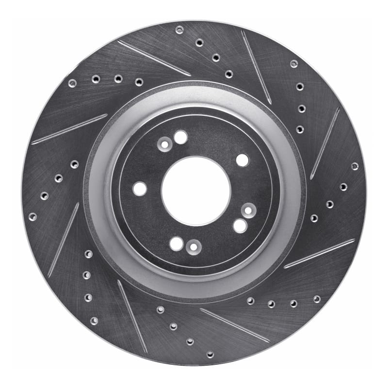 R1 Concepts — R1 18-20 Genesis G80 Front Right Drilled & Slotted Silver Brake Rotor
R1 Brake Rotor Drill
