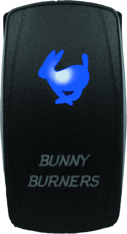 DragonFire Racing — Dual LED Switch, Laser-Etched, Bunny Burner On/Off, Blue