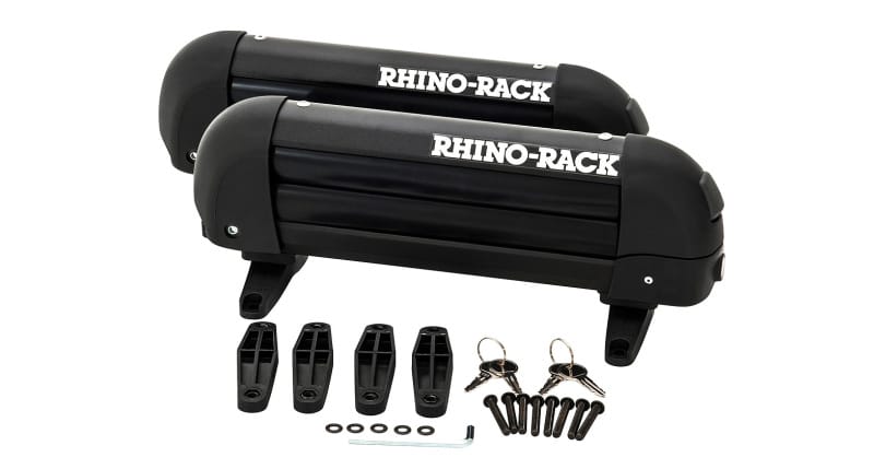Rhino-Rack — Rhino-Rack Universal Ski Carrier - Fits 2 Pairs of Skis - Black