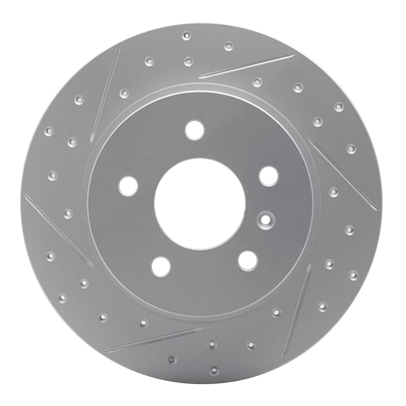 R1 Concepts — R1 06-11 Buick Lucerne Rear Left Drilled & Slotted Geo-Carbon Rotor