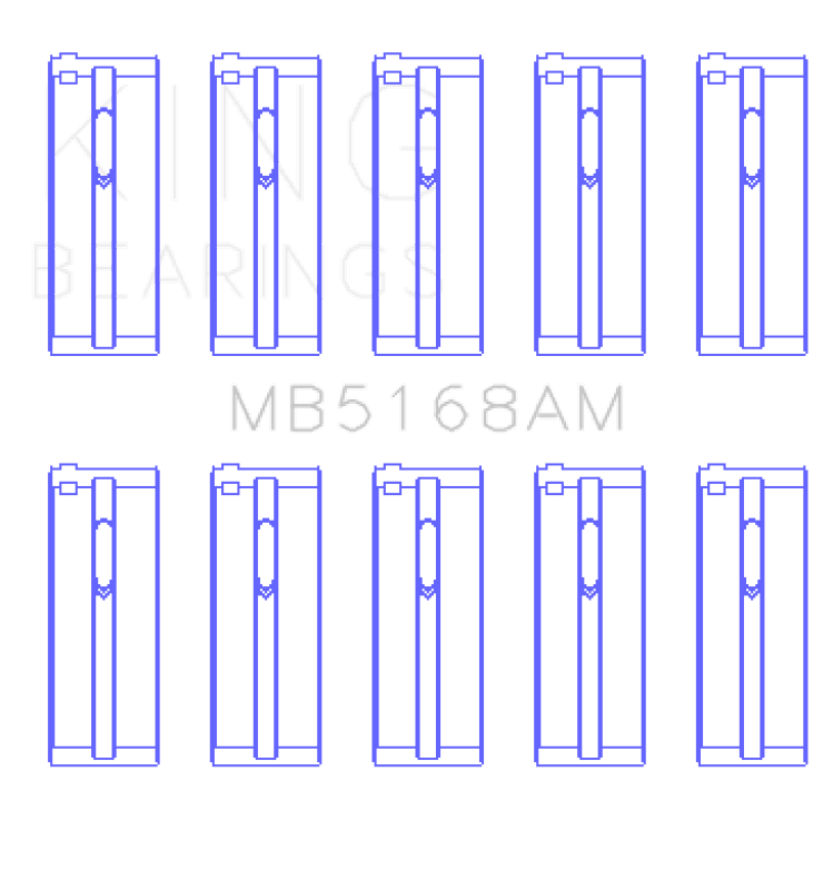 King Engine Bearings — King Engine Bearings Honda F22B/H22A (Size +0.75mm) Main Bearing Set
Engine Bearing