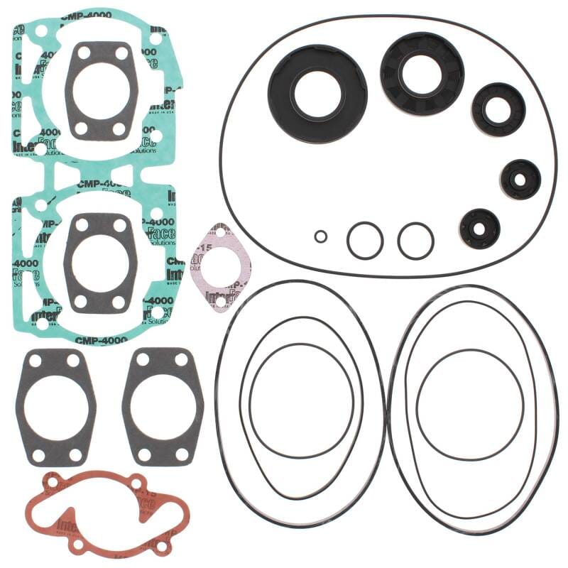 Vertex Pistons — Vertex Gaskets 1991 Ski-Doo Formula MX/XTC/XTCR Complete Gasket Kit w/ Oil Seals