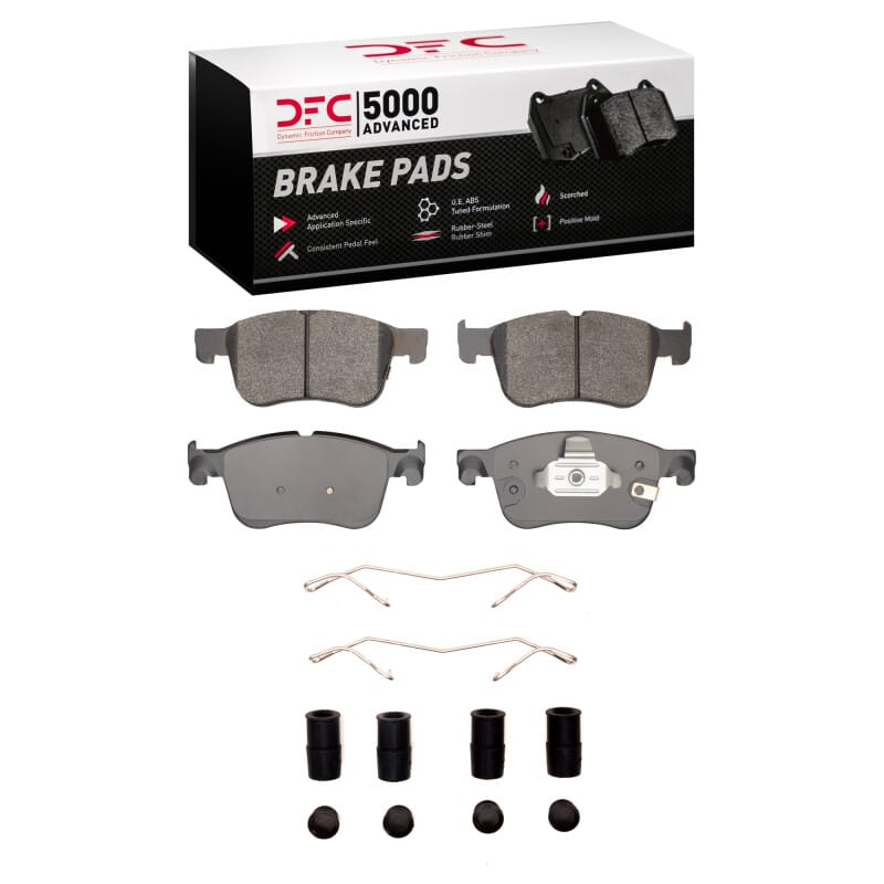 DFC — DFC 20-25 Ford Bronco Sport Front 5000 Advanced Low Metallic Brake Pads and Hardware Kit