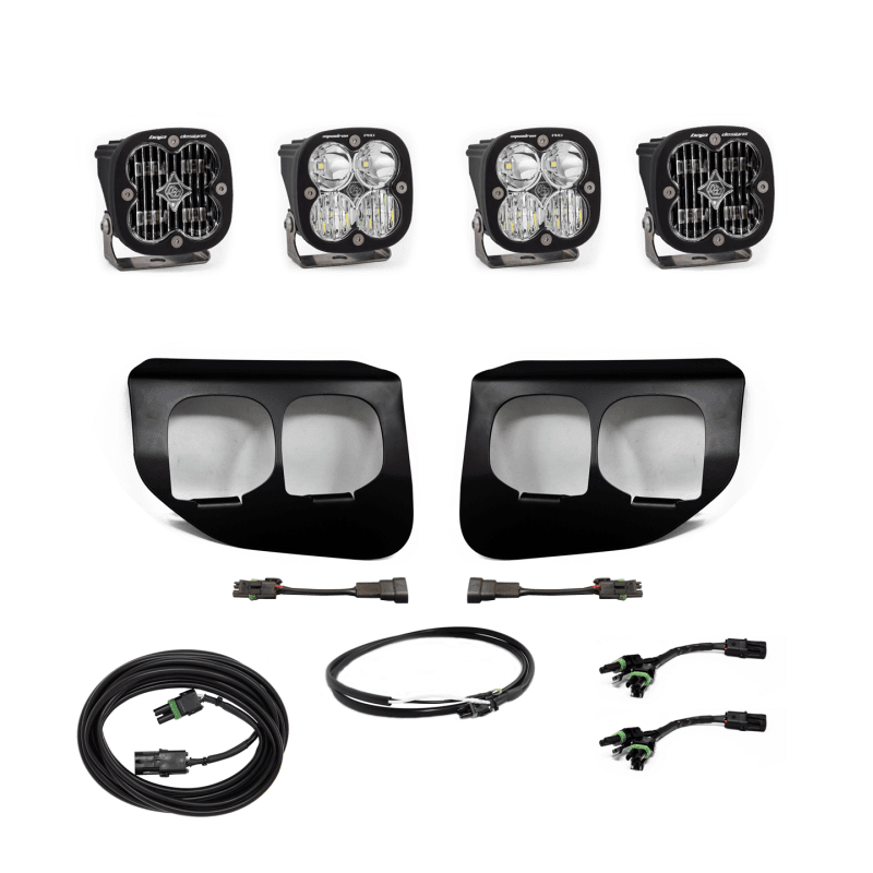 Baja Designs — Baja Designs Ford Super Duty (20-On) Fog Lights Dual FPK SAE/Pro DC Baja Designs w/Upfitter