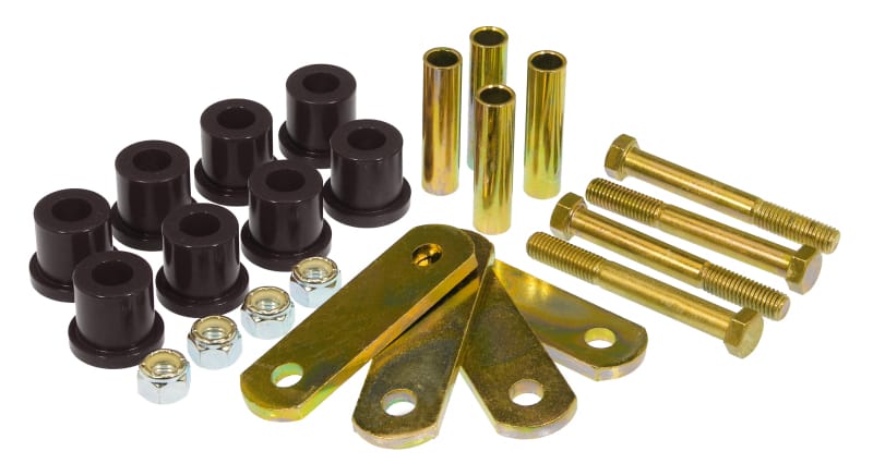 Prothane — Prothane 64-73 Ford Mustang Rear HD Shackle Kit - Black
SPRING/SHACKLE BUSH