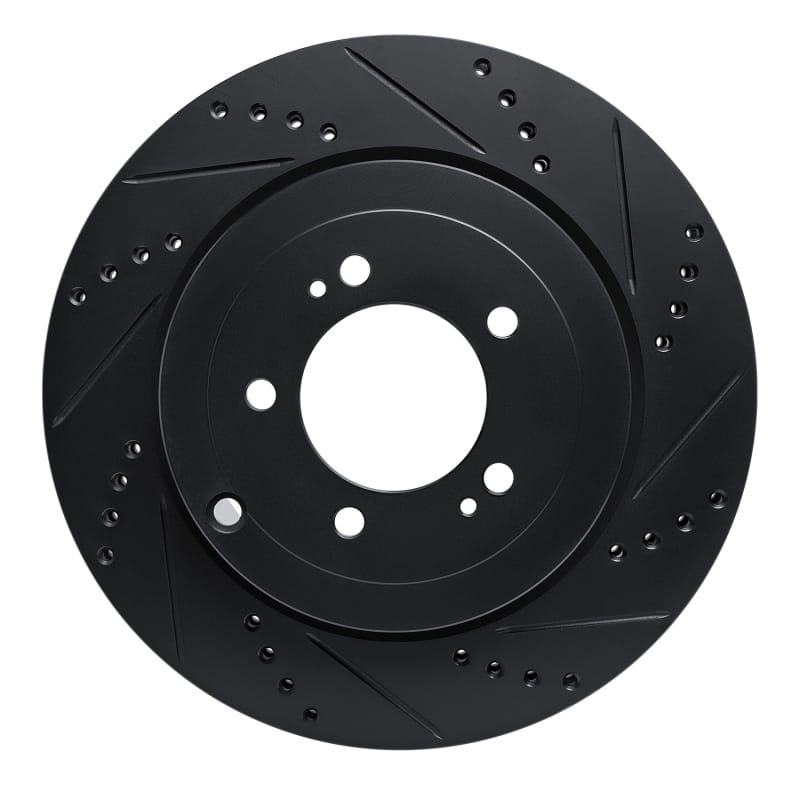 R1 Concepts — R1 08-15 Mitsubishi Lancer Rear Right Drilled & Slotted Black Brake Rotor
R1 Brake Rotor Drill