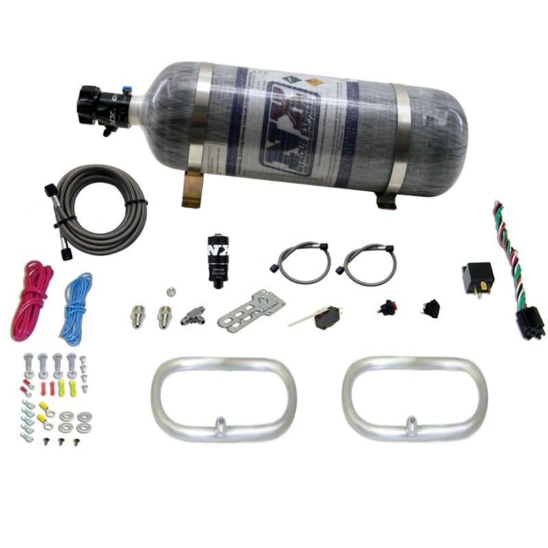 Nitrous Express — Nitrous Express Dual Ntercooler Ring System (2 - 6 x 6 Rings) w/Composite Bottle
N-TERCOOLER system
N2OSys
