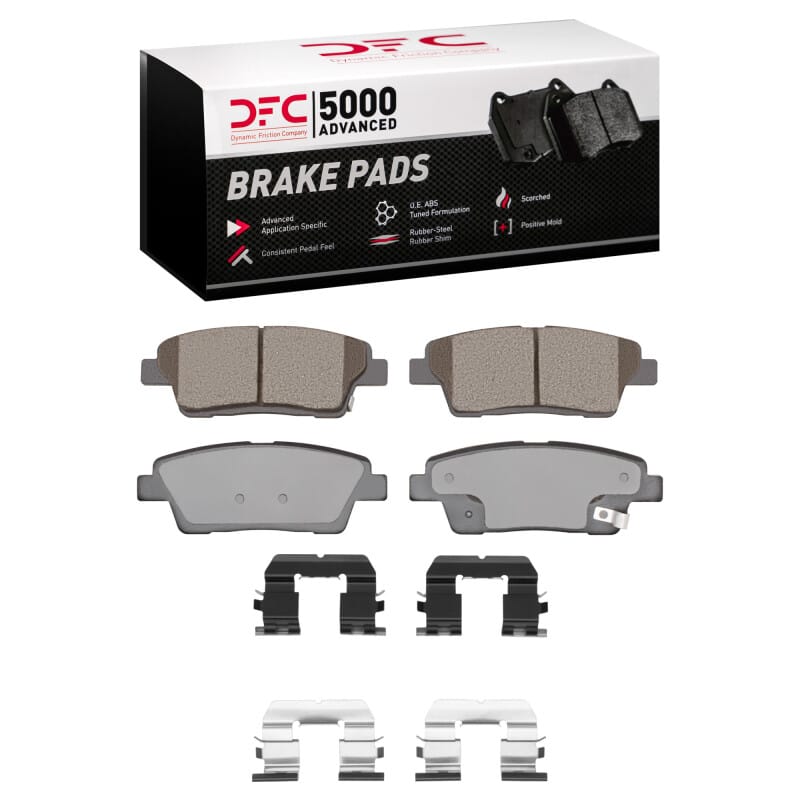 DFC — DFC 10-17 Genesis G80 Rear 5000 Advanced Ceramic Brake Pads and Hardware Kit
DFC Brake Pad Set