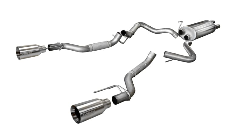 CORSA Performance — Corsa 2017-2020 Ford F-150 Raptor 3.5L Sport Cat-Back Dual Rear Exit w/ 5in Satin Polished Tip
Exhaust