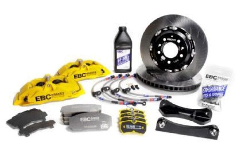 EBC — EBC Racing 01-07 Acura RSX Type S 2.0L Yellow Apollo-4 Calipers 330mm Rotors Front Big Brake Kit