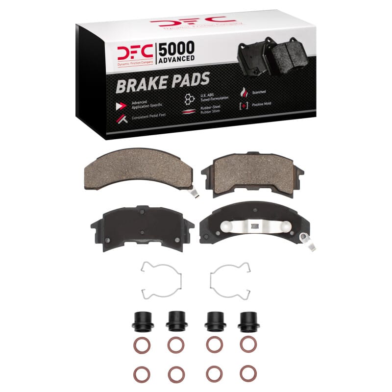 DFC — DFC 84-88 Pontiac 6000 Rear 5000 Advanced Semi Metallic Brake Pads and Hardware Kit
DFC Brake Pad Set