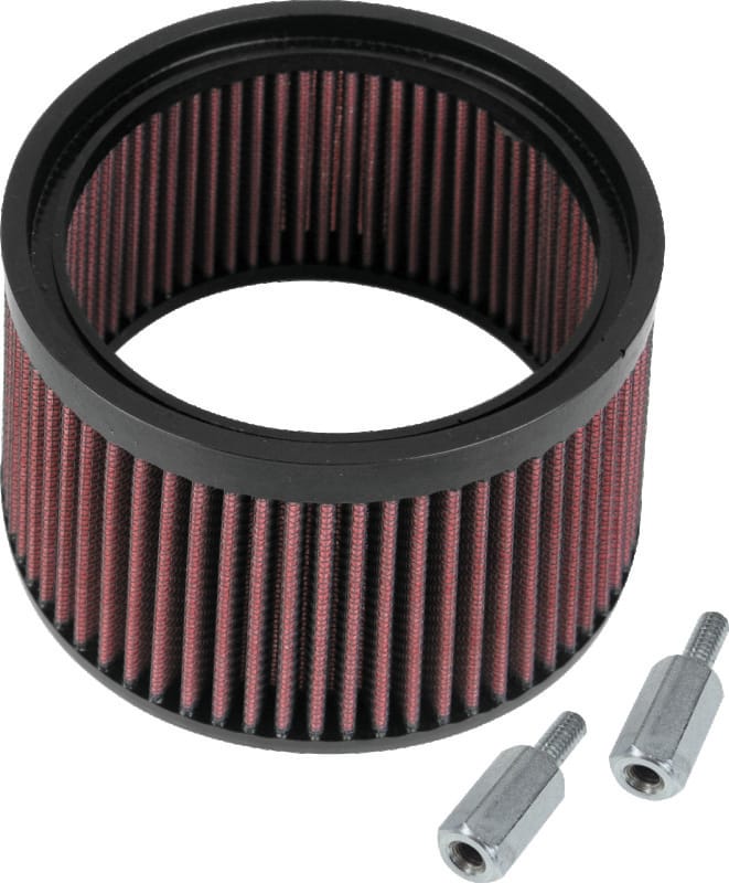 S&S Cycle — S&S Cycle 1in Taller Pleated Stealth Air Filter Kit