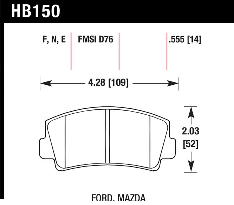Hawk Performance — HPS Disc Brake Pad