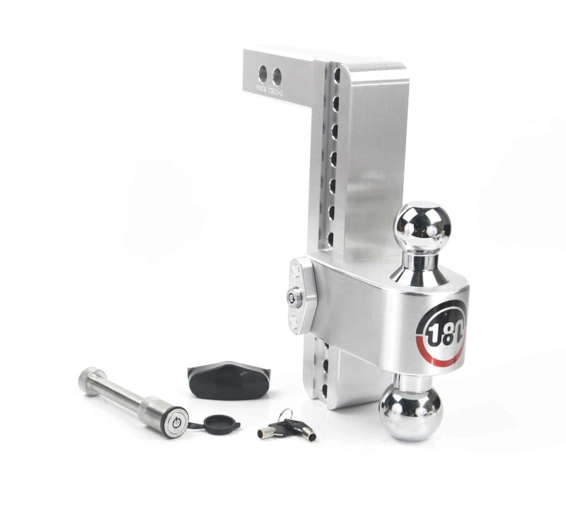 Weigh Safe — Weigh Safe 180 Hitch 10in Drop Hitch & 2in Shank (10K/12.5K GTWR) w/WS05 - Aluminum