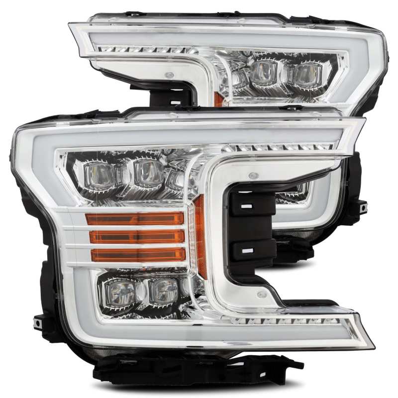 AlphaRex — AlphaRex 18-19 Ford F-150 NOVA LED Projector Headlights Plank Style Chrome w/ActivLight/Seq Signal
Projector Headlights