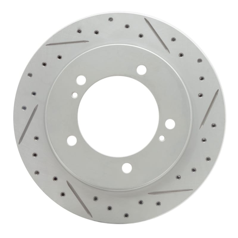 R1 Concepts — R1 99-04 Chevrolet Tracker Front Right Drilled & Slotted Geo-Carbon Rotor