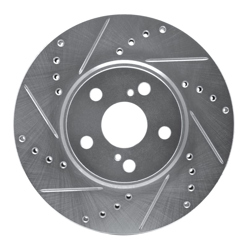 R1 Concepts — R1 94-99 Toyota Celica Front Left Drilled & Slotted Silver Brake Rotor
R1 Brake Rotor Drill