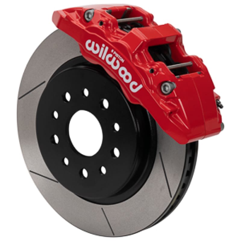 Wilwood — Wilwood 07-18 Jeep Wrangler (JK) Aero6-DM Front Brake Kit - Slotted - Red