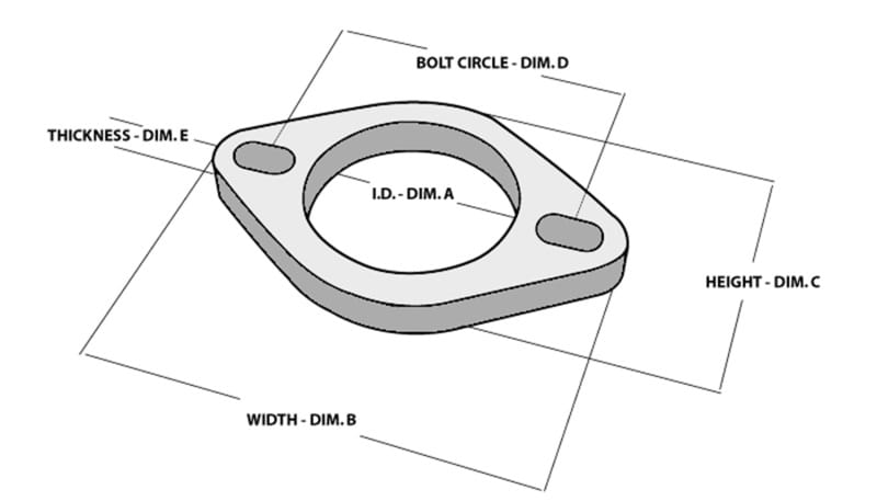 Vibrant — Vibrant 2-Bolt T304 SS Exhaust Flange (2.25in I.D.)
2.25"ID2-BoltFlange
2.25"ID2BoltExhFlng