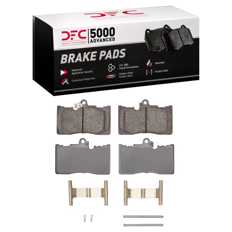 DFC — DFC 09-25 Lexus GS200T Front 5000 Advanced Ceramic Brake Pads and Hardware Kit