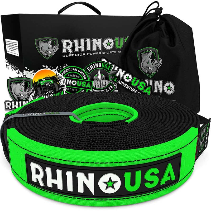 Rhino USA — Rhino USA Recovery Tow Strap 2Inx20Ft (Black)
Tow Strap