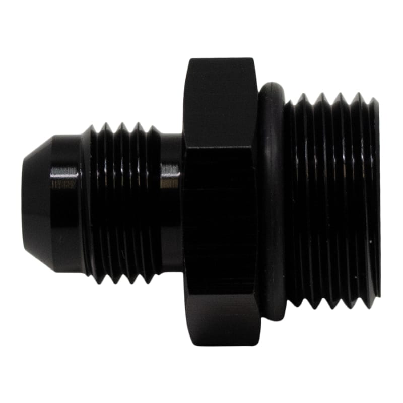 DeatschWerks — DeatschWerks 8AN ORB Male to 6AN Male Flare Adapter (Incl O-Ring) - Anodized Matte Black
Lines & Fittings