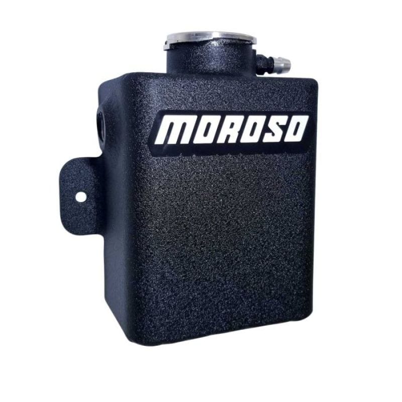 Moroso — Moroso Universal 1.25qt Coolant Expansion Tank - Black Powder Coat
