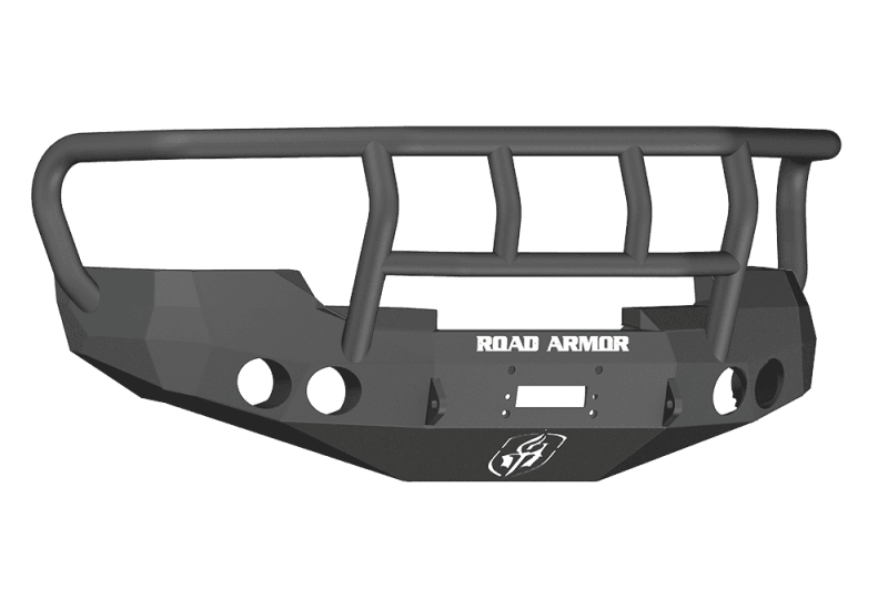Road Armor — Road Armor 08-13 GMC 1500 Stealth Front Winch Bumper w/Titan II Guard - Tex Blk