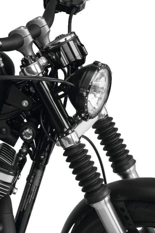 Bikers Choice — Bikers Choice 39MM Black Short Fork Boots Extended 5in / Collapsed 2.25in (Pair)