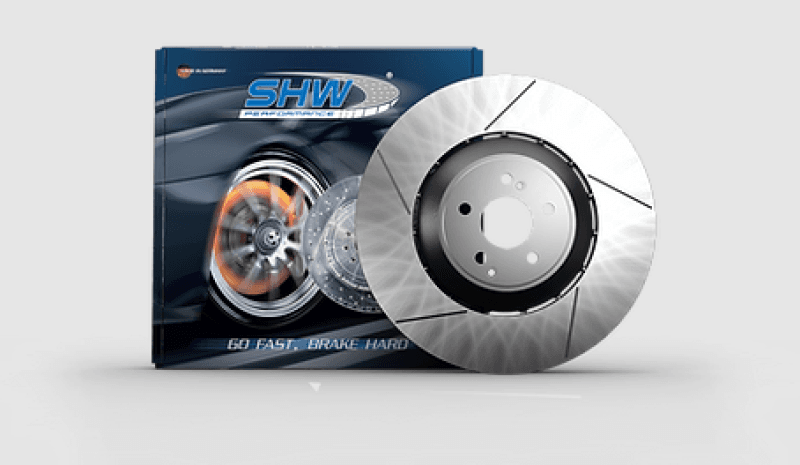 SHW Performance — SHW 13-16 Porsche Panamera GTS w/o Ceramics Right Front Slotted Lightweight Brake Rotor (298615302C)