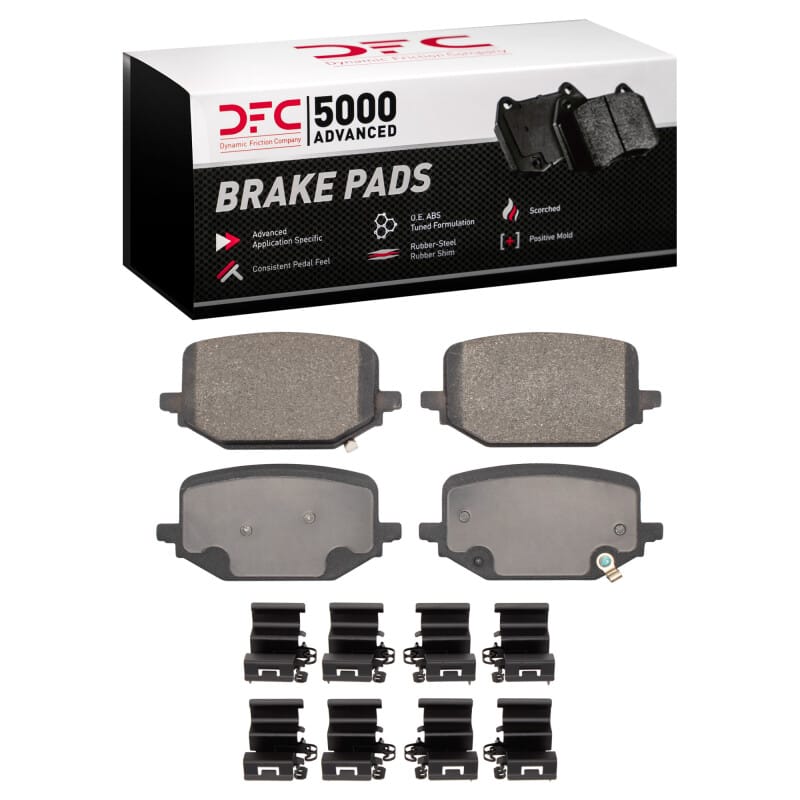 DFC — DFC 20-25 Ford Explorer Rear 5000 Advanced Low Metallic Brake Pads and Hardware Kit