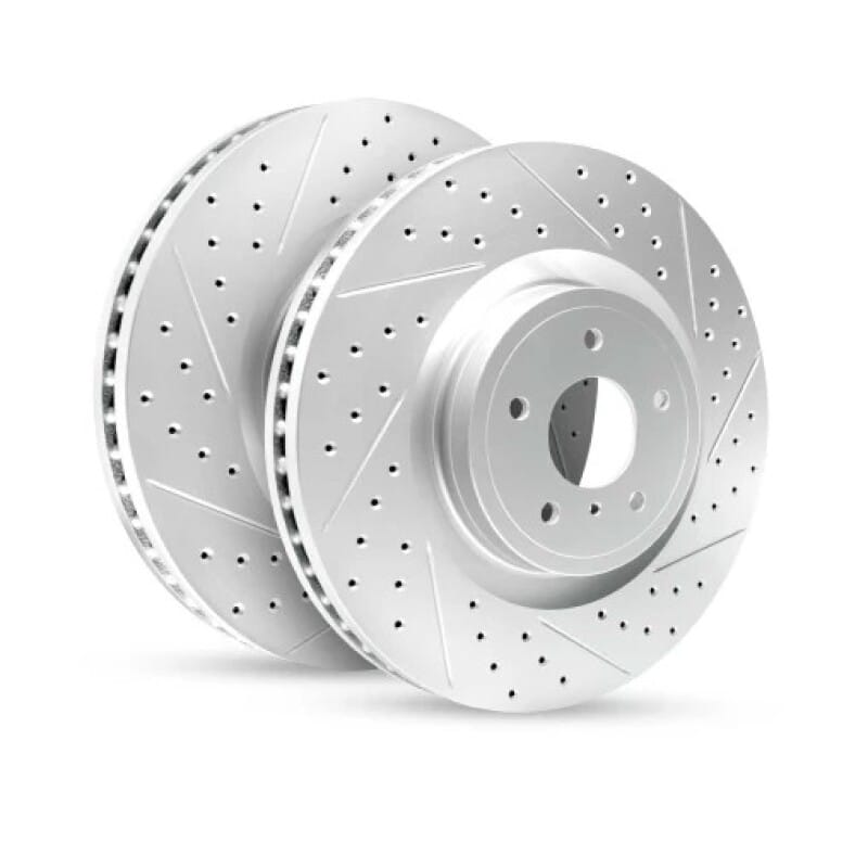 R1 Concepts — R1 01-07 Buick Rendezvous Front Left Drilled & Slotted Geo-Carbon Rotor