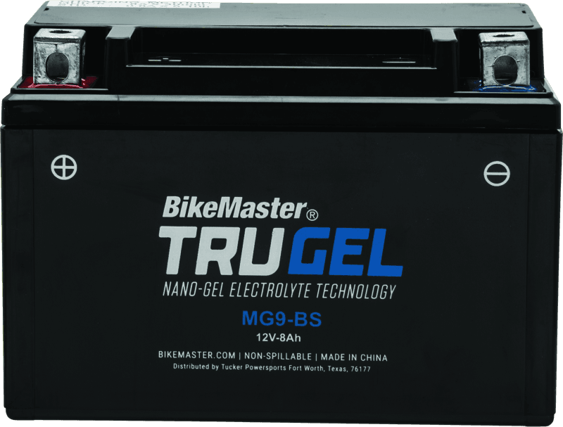 BikeMaster — MG9-BS Battery, 151mm L x 87mm W x 105mm H, 145 CCA
