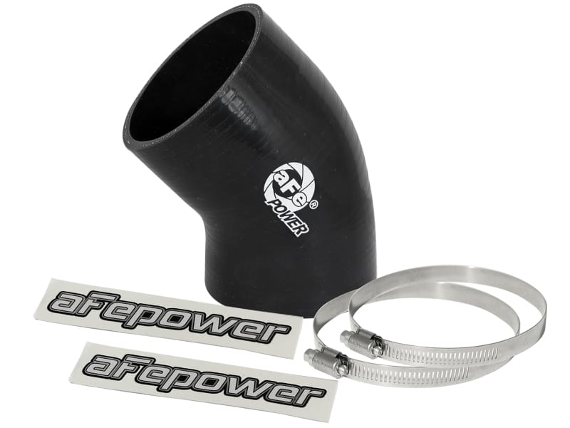 aFe — aFe Magnum FORCE Intake Coupling Kit (3 IN ID to 3-1/4 IN ID x 45 Deg.) Elbow Coupler - Black
Intake Coupling Kit