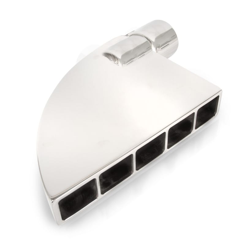Stainless Works — Stainless Works Boxxter Exhaust Tips 2 1/2in ID Inlet 1.5in x 8.5in 90 Degree