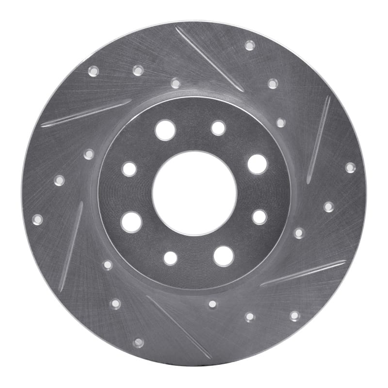 R1 Concepts — R1 13-19 Fiat 500E Rear Right Drilled & Slotted Silver Brake Rotor
R1 Brake Rotor Drill