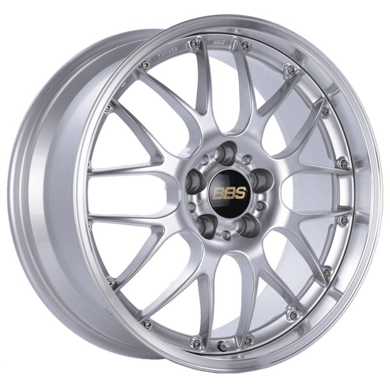 BBS — BBS RS-GT 18x8.5 5x112 ET32 PFS Diamond Silver Center Diamond-Cut Rim Wheel - PFS/Clip Req