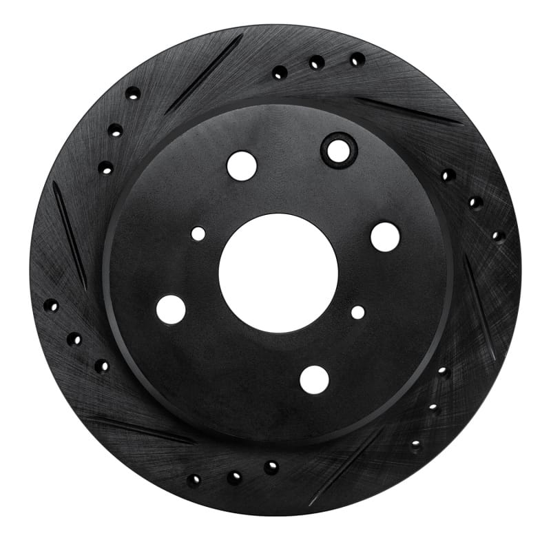 R1 Concepts — R1 82-85 Toyota Celica Rear Left Drilled & Slotted Black Brake Rotor
R1 Brake Rotor Drill