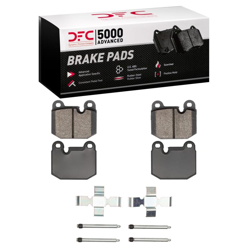DFC — DFC 77-83 BMW 320I (USA/Canada) Front 5000 Advanced Low Metallic Brake Pads and Hardware Kit
DFC Brake Pad Set